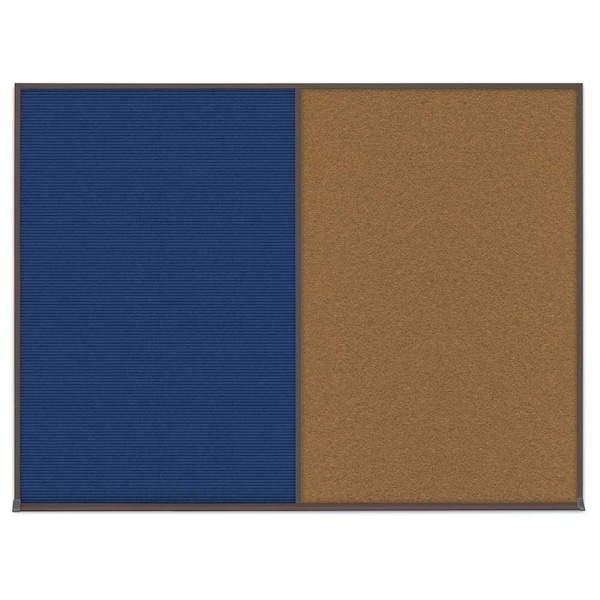 Triple Door Radius Corkboard, 72"X48", B
